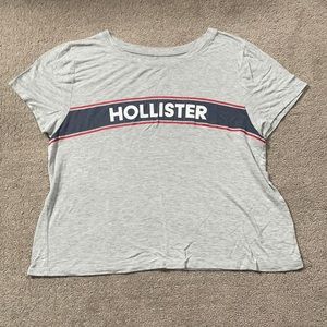 Hollister Gray T-shirt w/ logo//L//